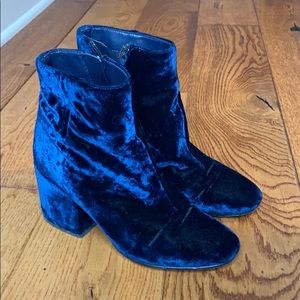 Sam Edelman velvet booties